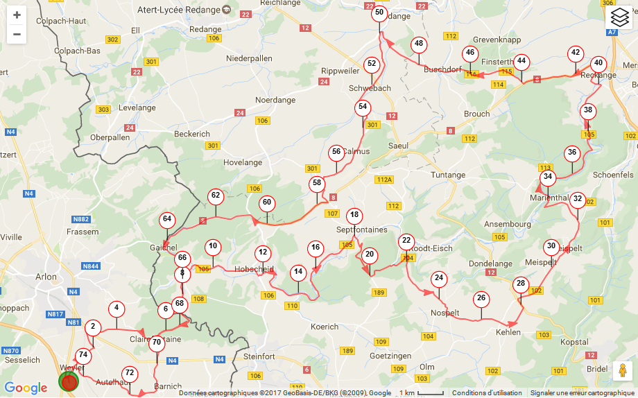A travers le Luxembourg A travers le Luxembourg
