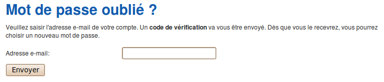 Code de vérification